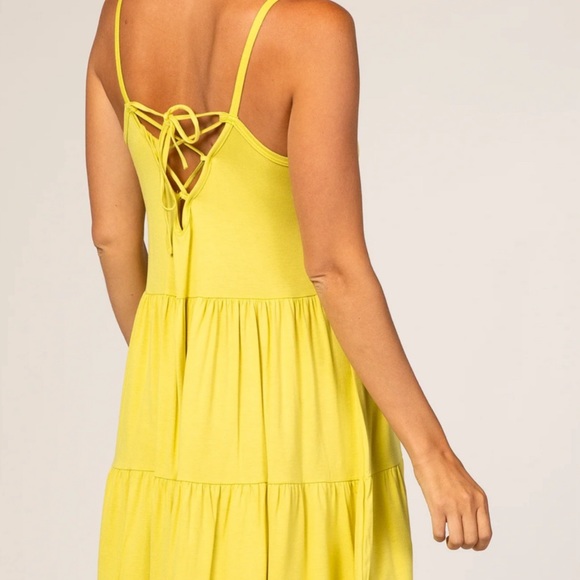 Pink blush tiered maternity dress - Picture 11 of 12